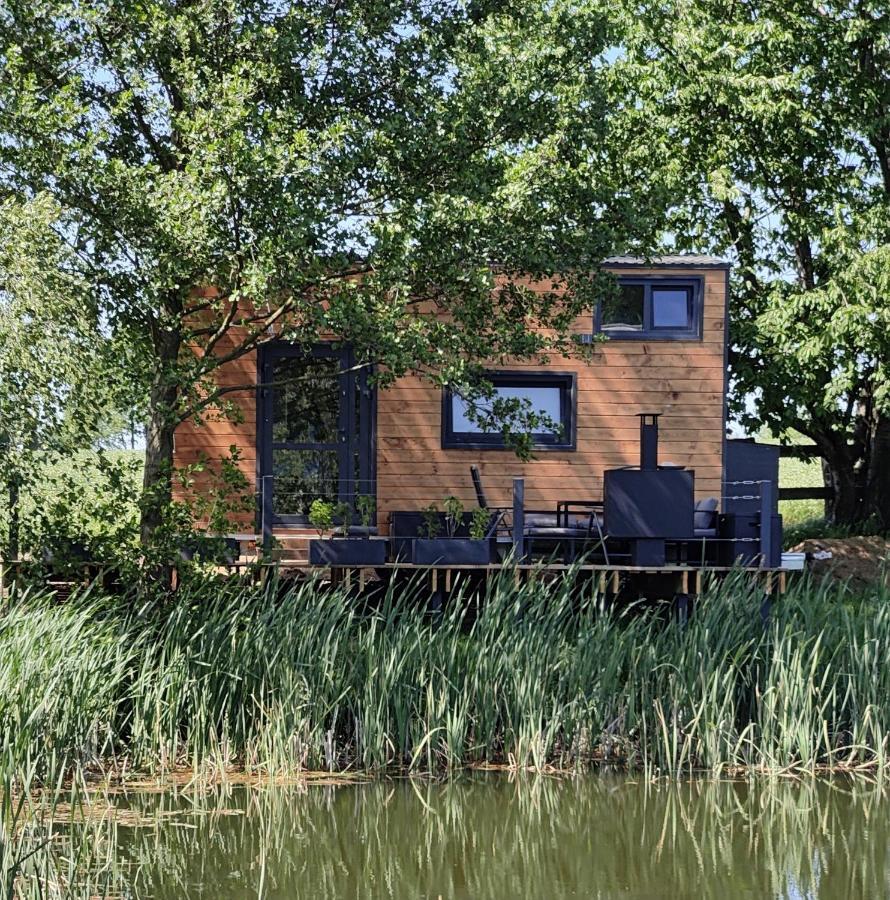 Tinyhousebeidresden 1 - Direkt Am Naturteich - Naehe Saechsische Schweiz, Dresden Großharthau Eksteriør billede